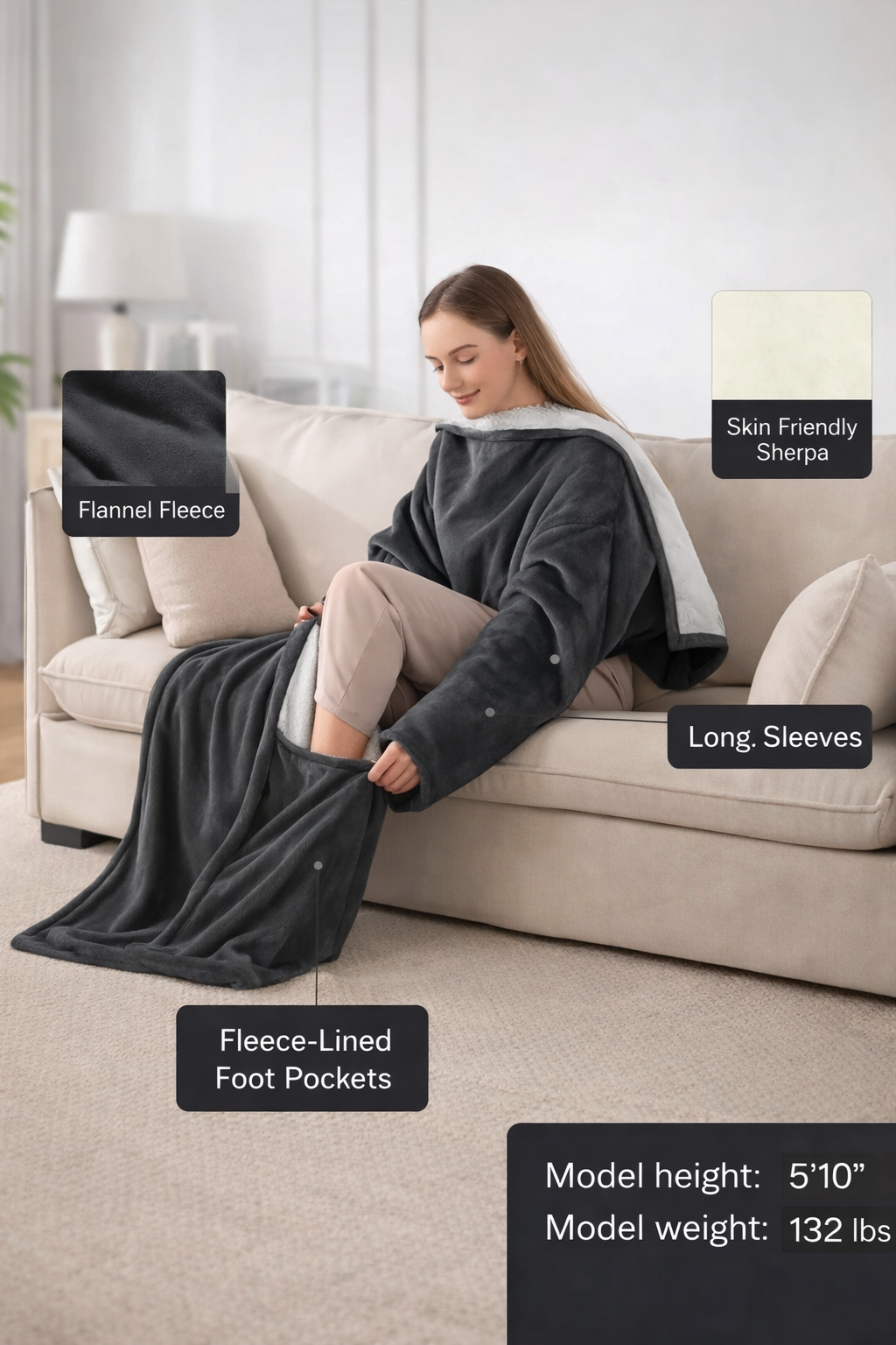 Wearable Heated Blanket